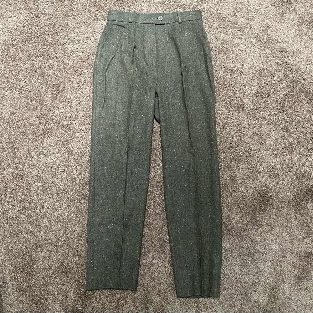 Bernard Zins Size 8 Olive Green Pants